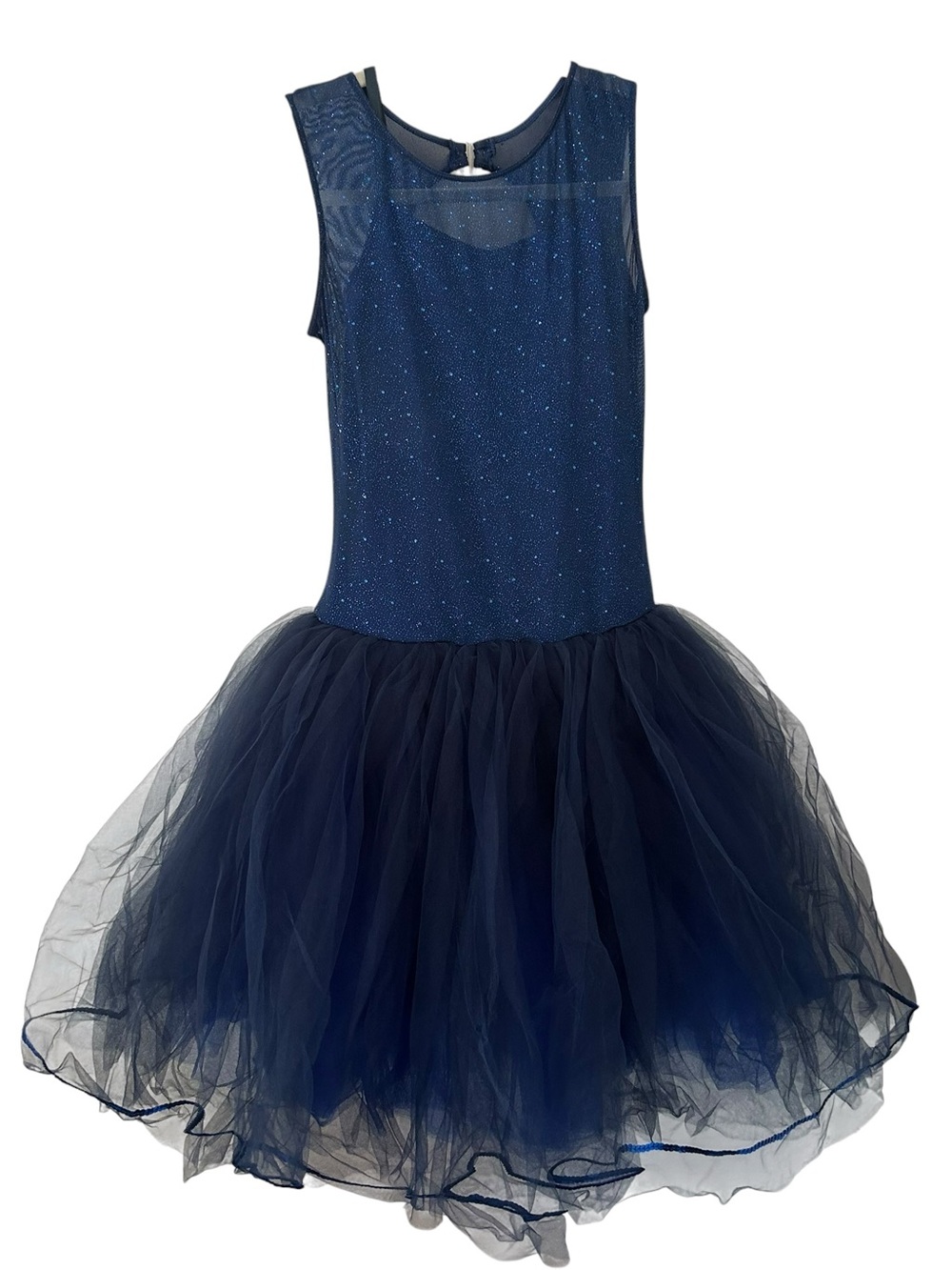 Navy Blue Sparkle Style Ballerina Dress Tutu Dance Costume Women’s Size Medium!